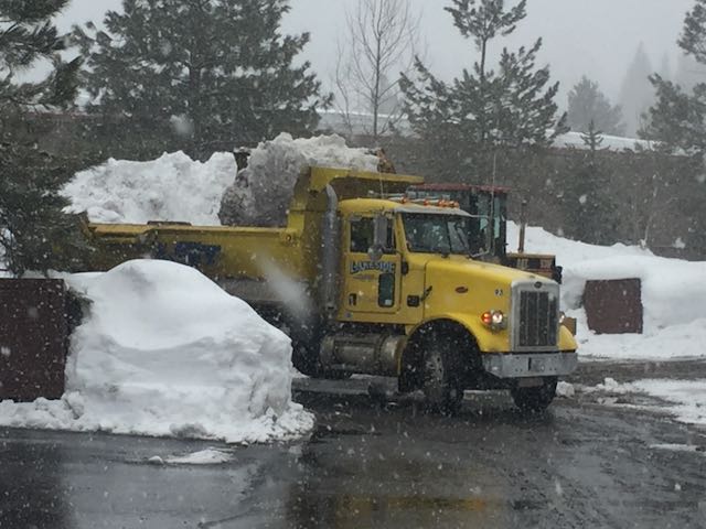 Dump Truck Full of Snow